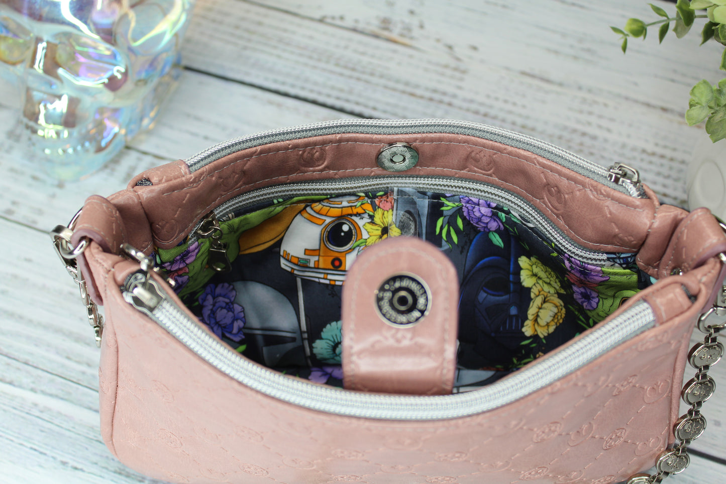 Pink Space Wars Crossbody Bag