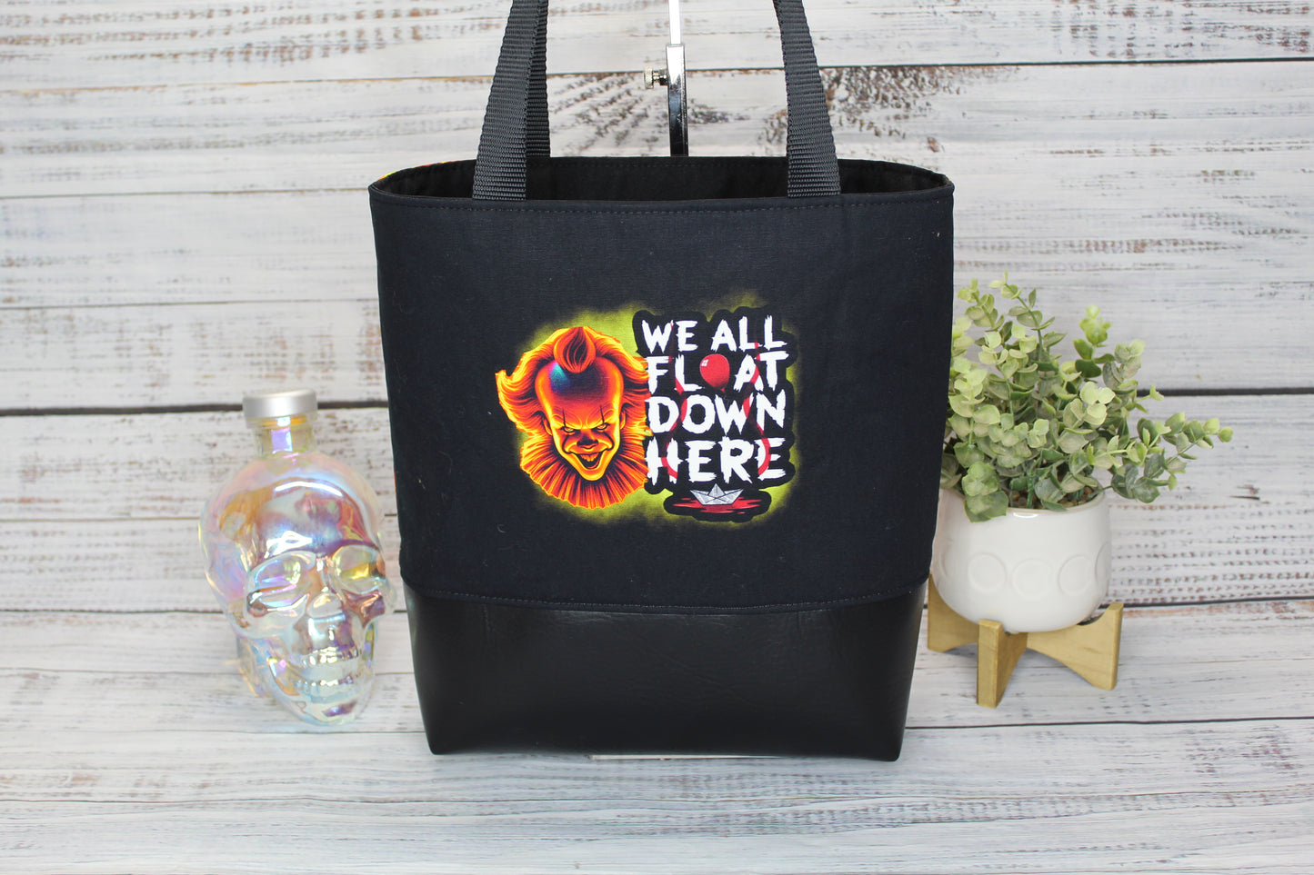 Scary Sewer Clown Tote Bag