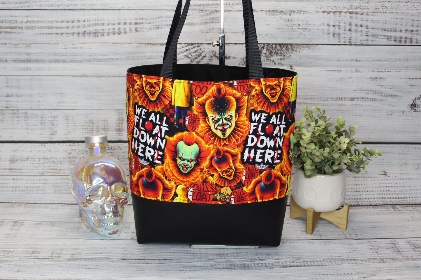 Scary Sewer Clown Tote Bag