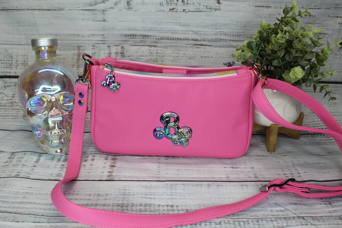 Pink Doll Crossbody Bag