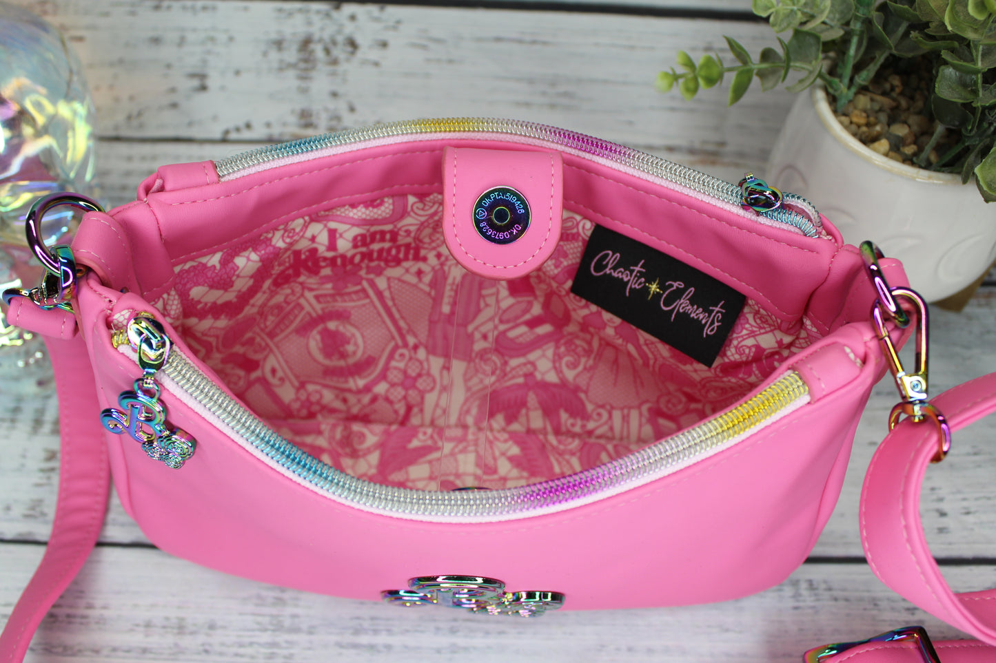 Pink Doll Crossbody Bag