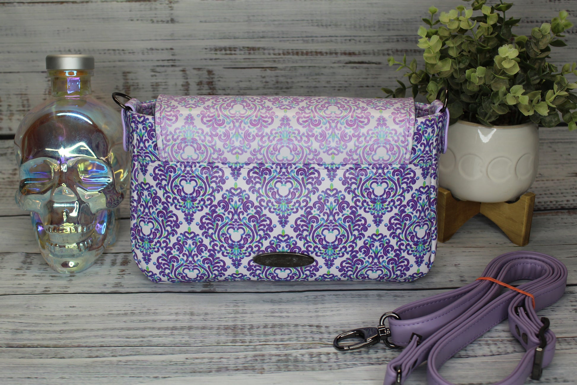 Monica Muse Women's Small Crossbody Bag - Water-Resistant Lightweight Purse In Purple