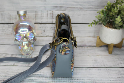 Art Nouveau Space Wars Crossbody Bag