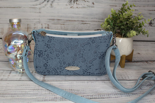 Blue Alien Crossbody Bag