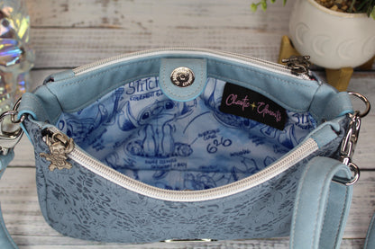 Blue Alien Crossbody Bag