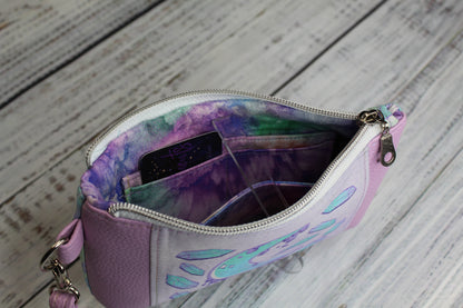 Pastel Moon and Crystals Wristlet