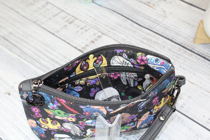 Floral Rebel Wristlet