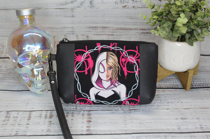 Web Hero (Pink) Wristlet