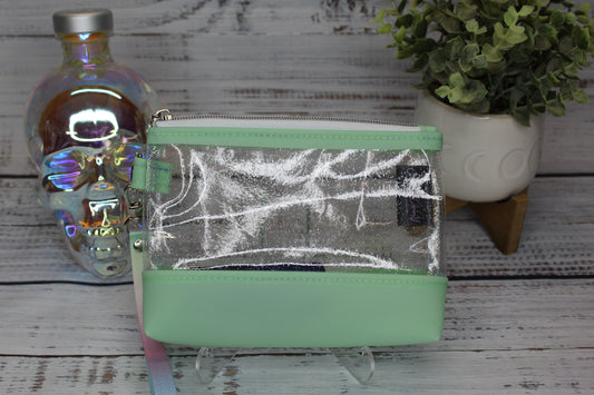 Clear Wristlet - Plain Glitter