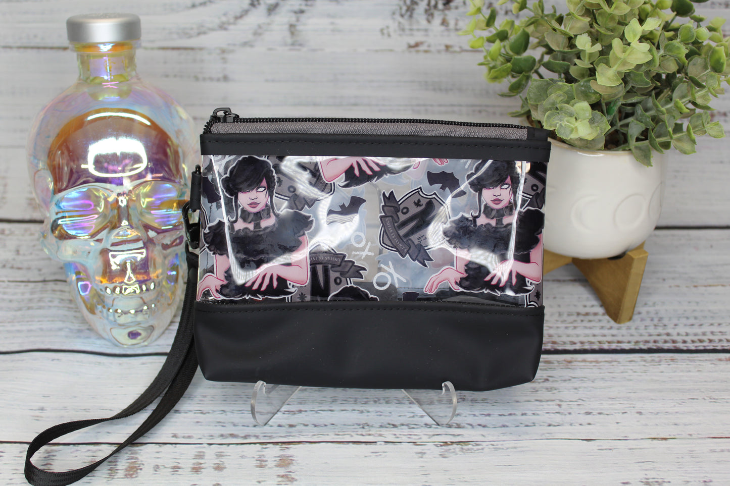 Clear Wristlet - Spooky Girl