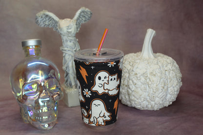 Halloween Kitty Reversible Cup Sleeve