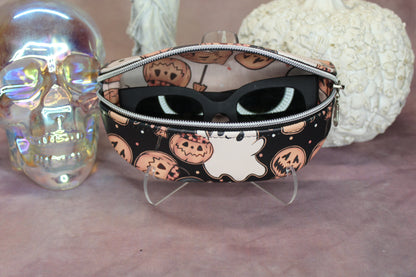 Ghost and Pumpkin Sunglasses Case