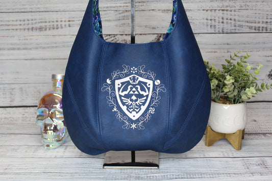 Embroidered Hobo Bag - Hero Shield