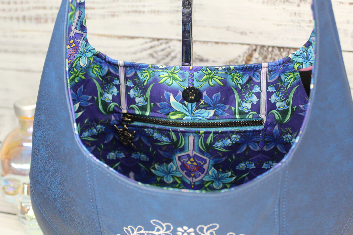 Embroidered Hobo Bag - Hero Shield