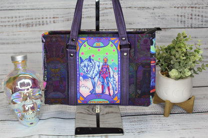 Space Hero Purple Handbag