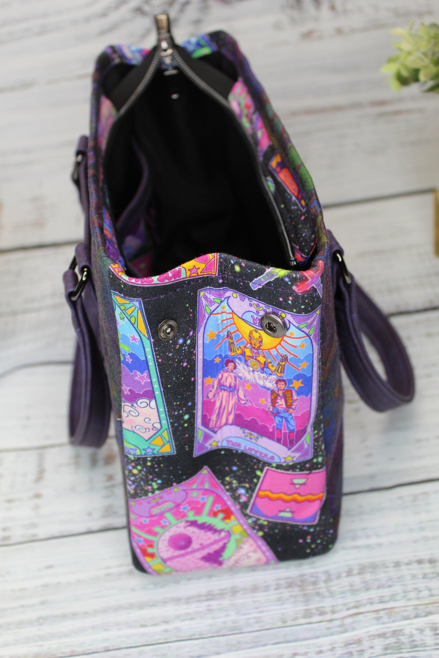 Space Hero Purple Handbag