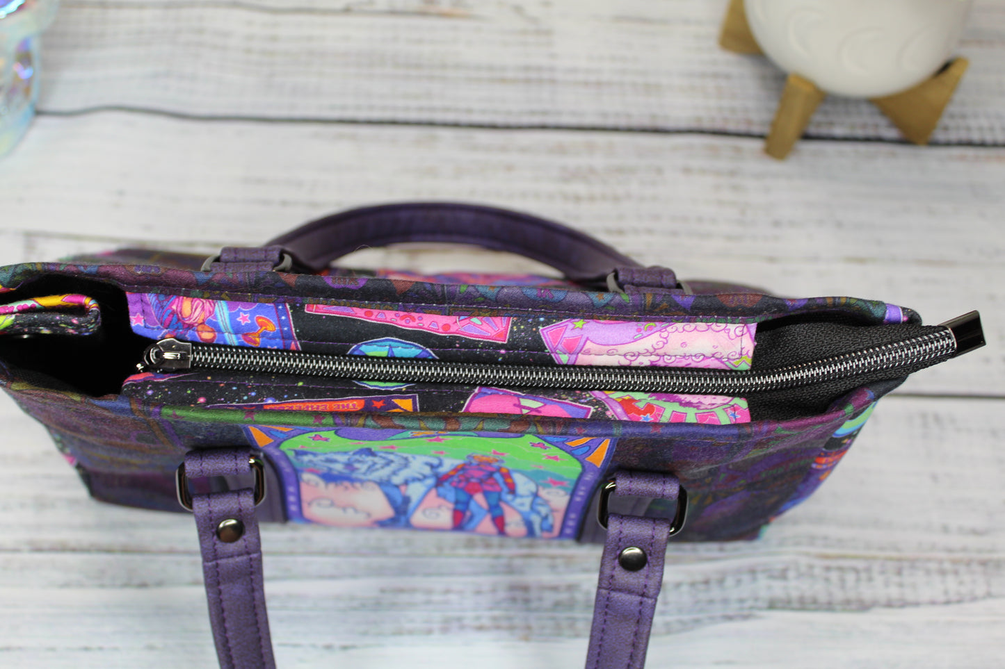 Space Hero Purple Handbag