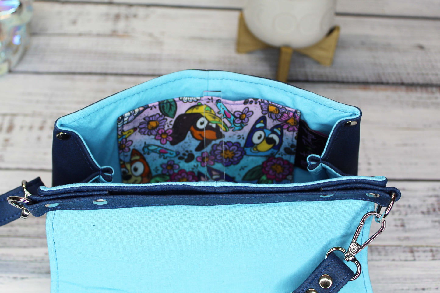 Blue Dog Crossbody Bag