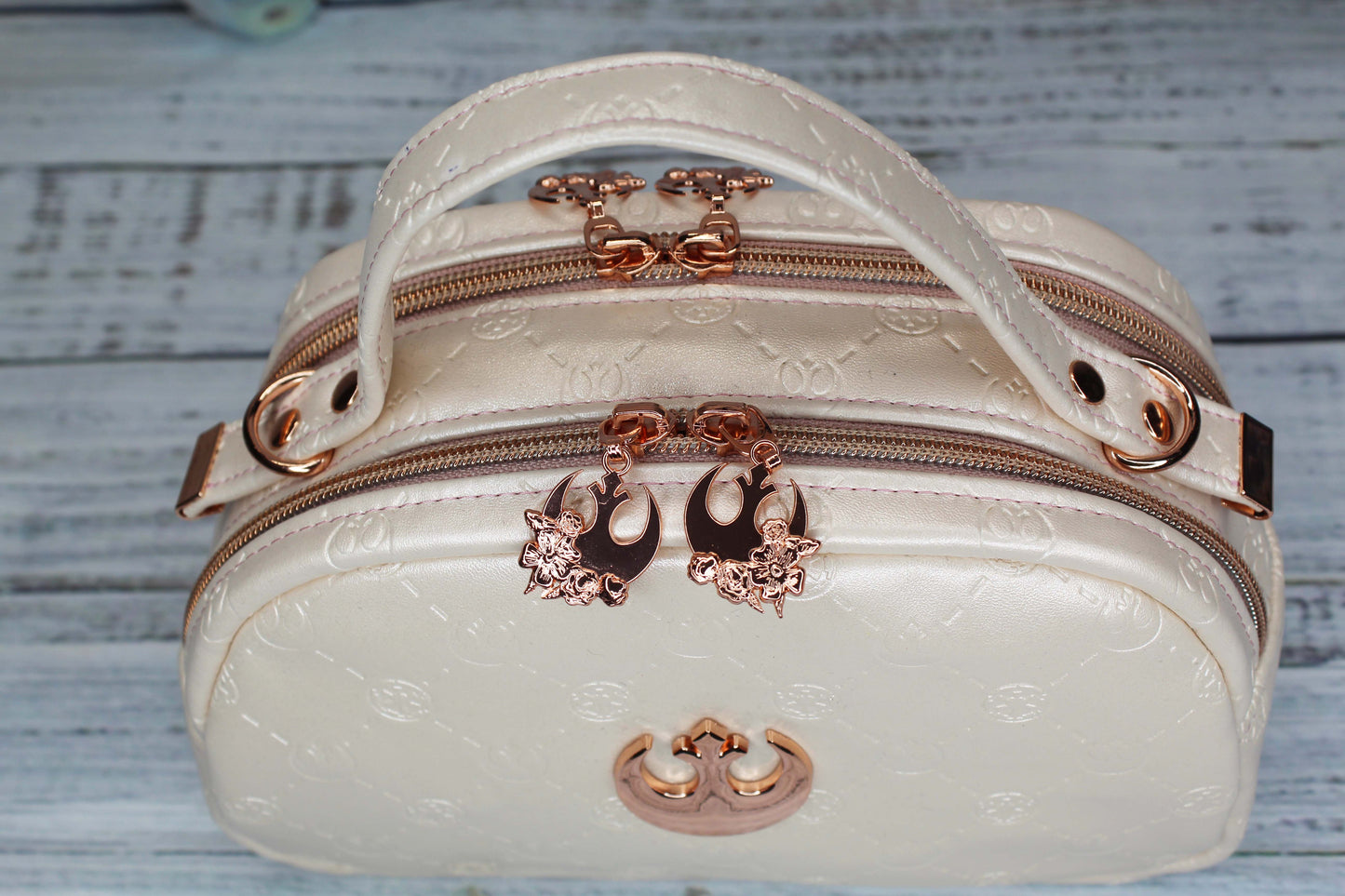 Rose Gold Rebel Mini Bowler Bag