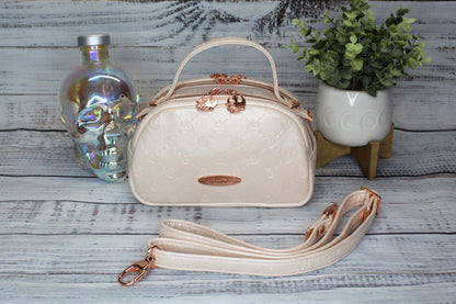 Rose Gold Rebel Mini Bowler Bag