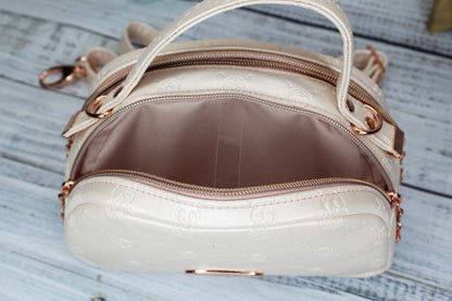 Rose Gold Rebel Mini Bowler Bag