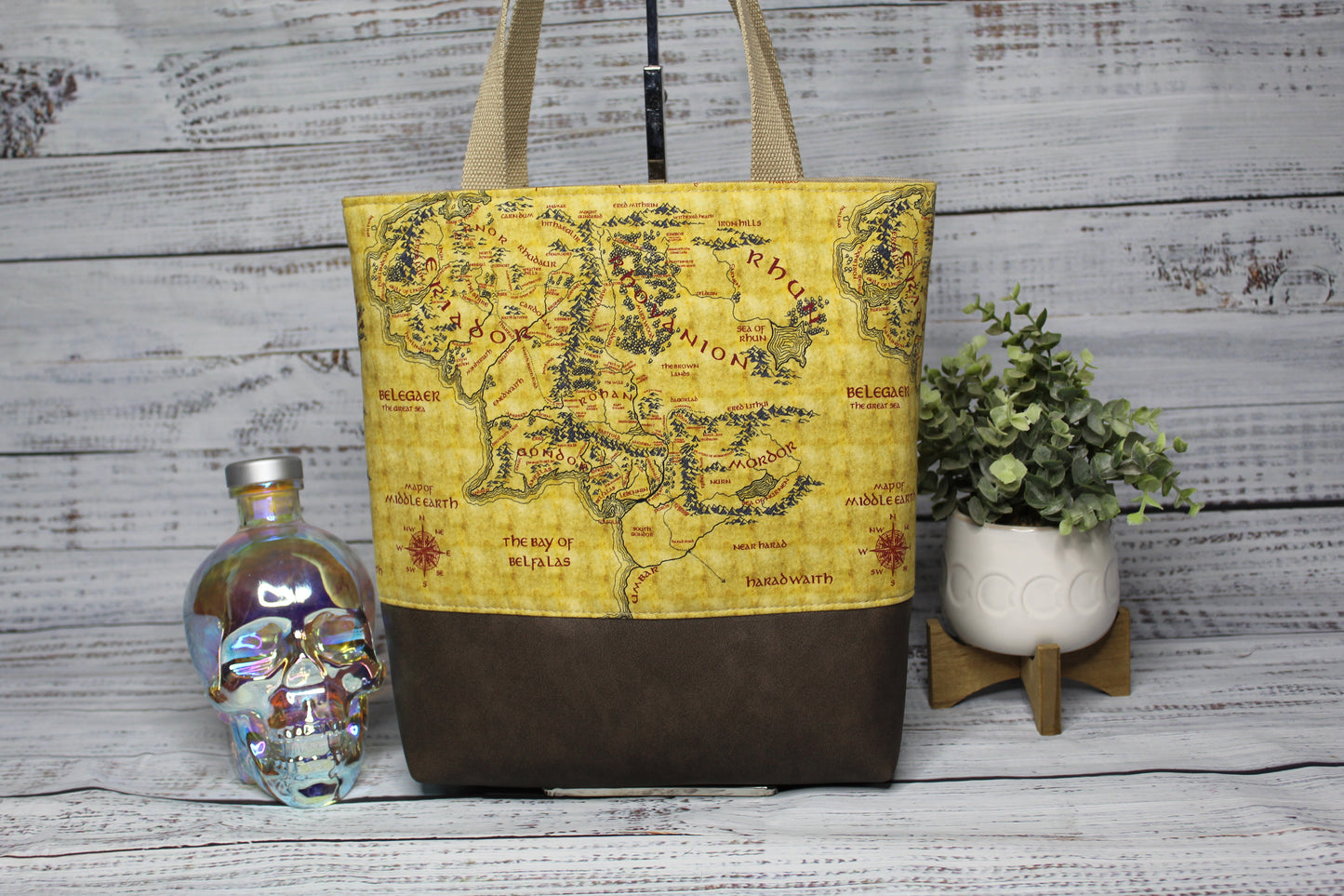 Fantasy Realm Map Tote Bag