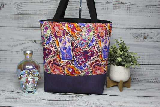 Anime Girl Tarot Cards Tote Bag