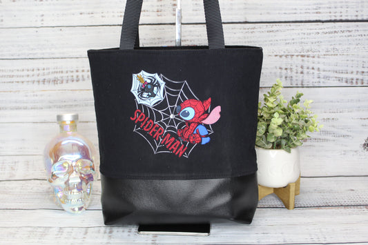 Web Hero Alien Mashup Tote Bag