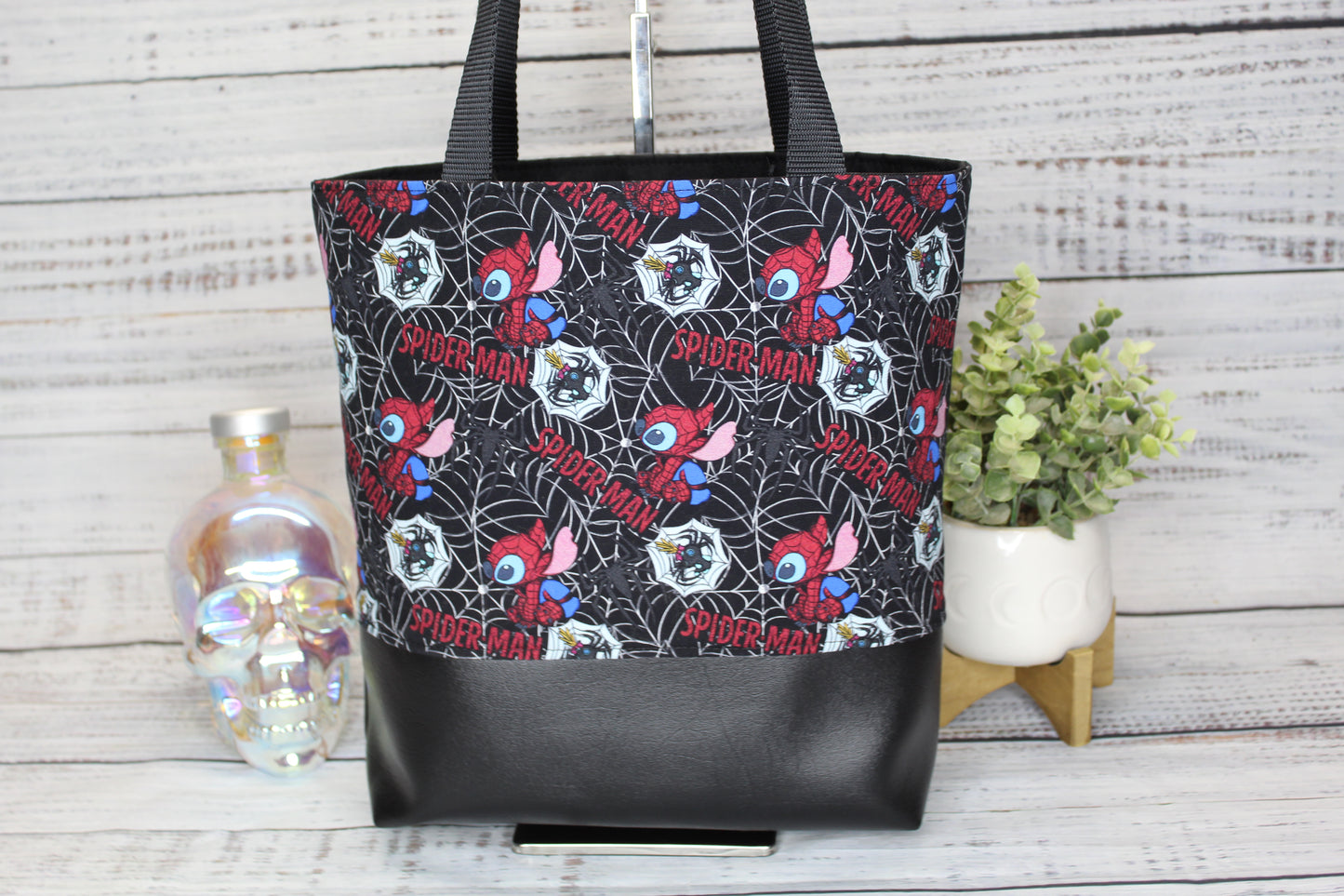 Web Hero Alien Mashup Tote Bag