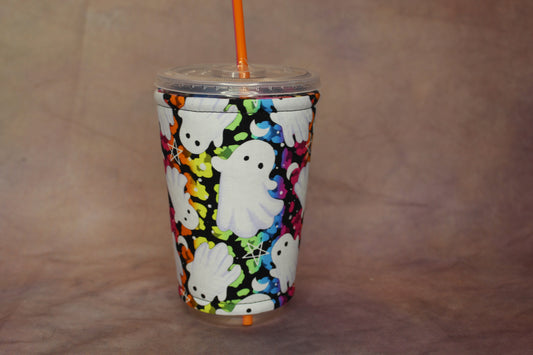 Neon Spooky Reversible Cup Sleeve